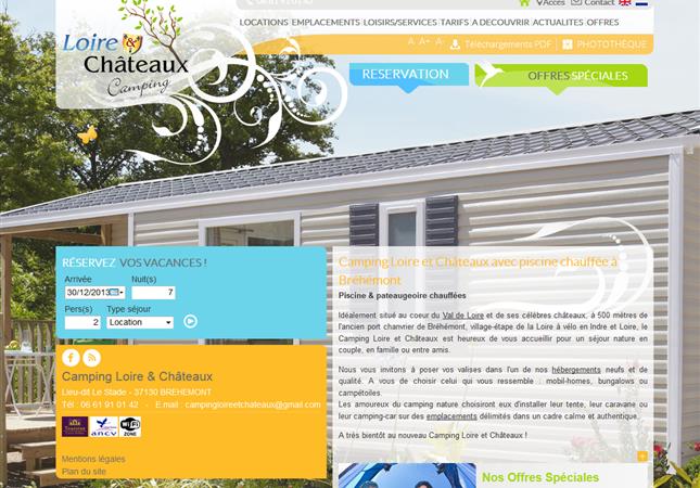 Camping Loire et Chateaux à Bréhémont