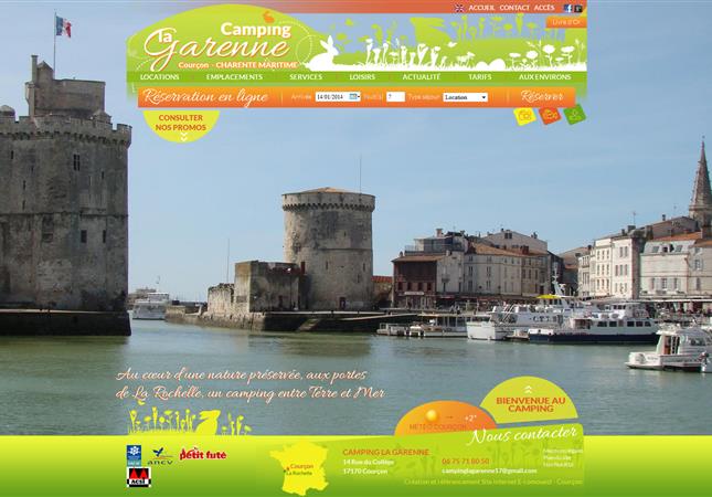 Camping la Garenne à Courçon