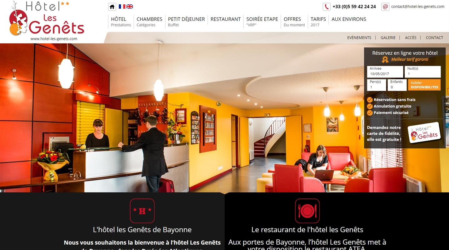 Hôtel les Genêts - Creation de site internet pour l ...